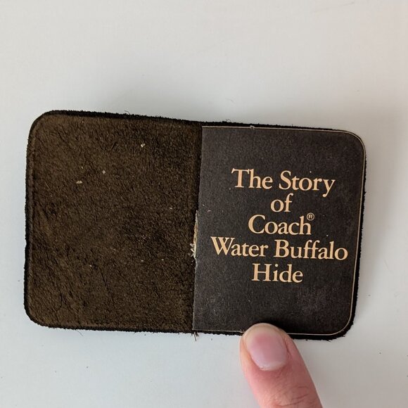 Vintage Coach Bi-fold Wallet, Mocha Buff - Picture 5 of 9